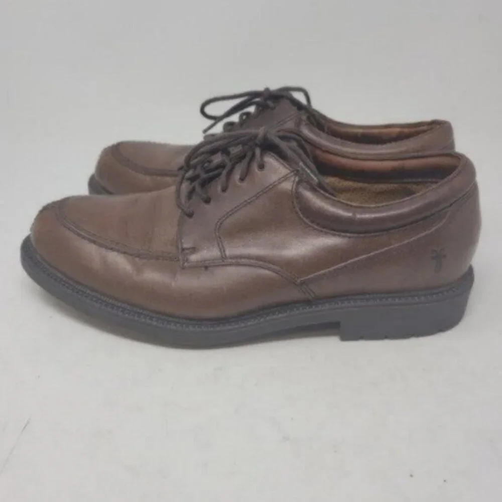 Frye | Mens Taylor Lace up Leather Oxford Shoes Brown